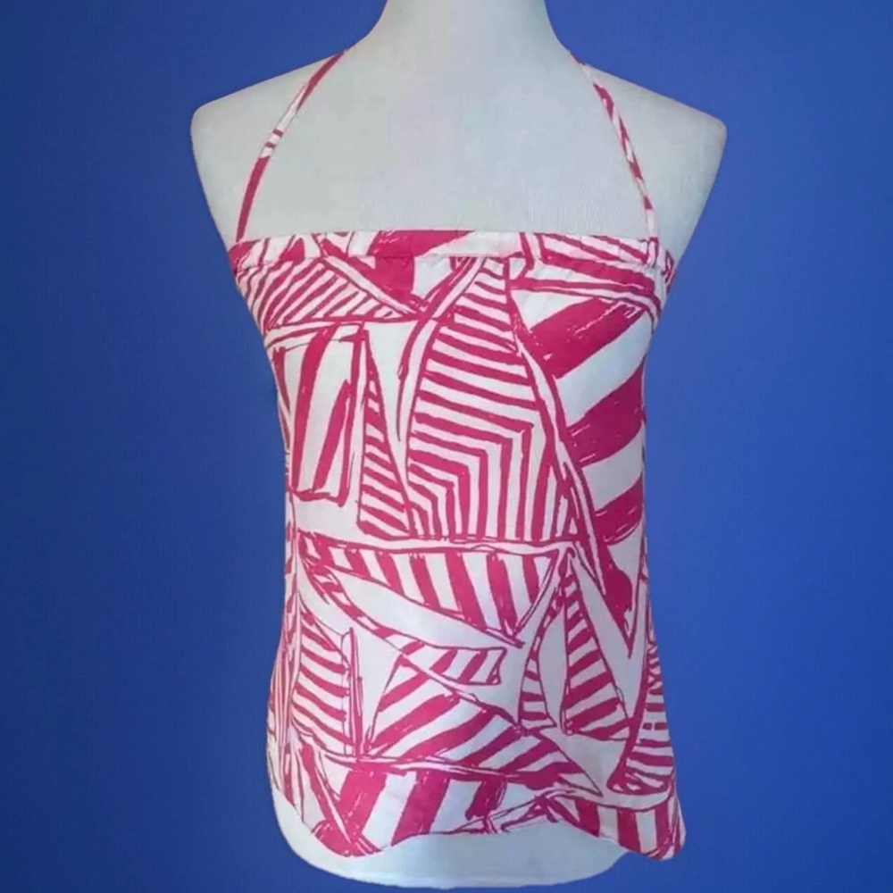 Lilly Pulitzer Lei Lei top XS NWT capri pink yacht sea